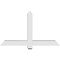 Ekena Millwork Eugene Architectural Grade PVC Gable Bracket, 48"W x 28"H x 4"D x 4"F, 14/12 Pitch GBP048X28X0404EUG00 - alternate 3